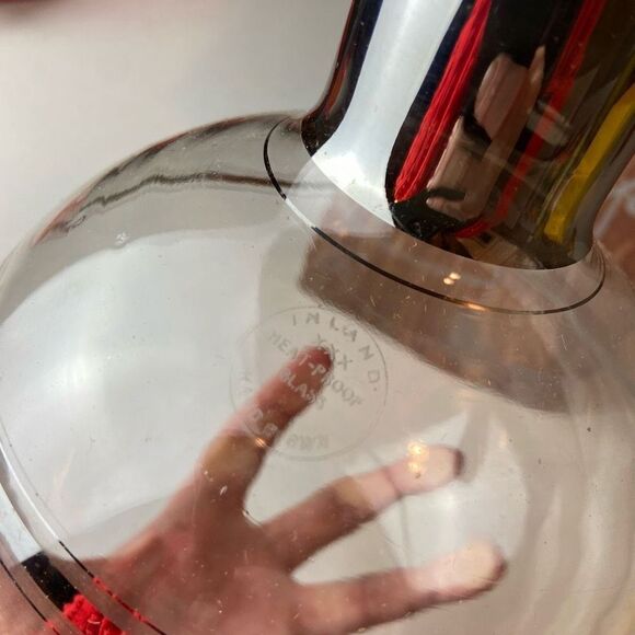 1950's Inland Hand-Blown Heat Proof Glass Coffee Carafe w/ Original Box - Picture 10 of 12